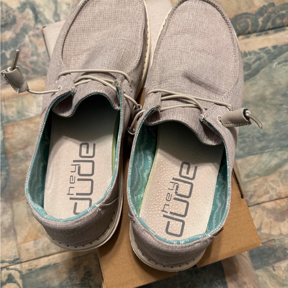 Women’s Hey Dude Wendy Size 10 Chambray Gray - Worn Once